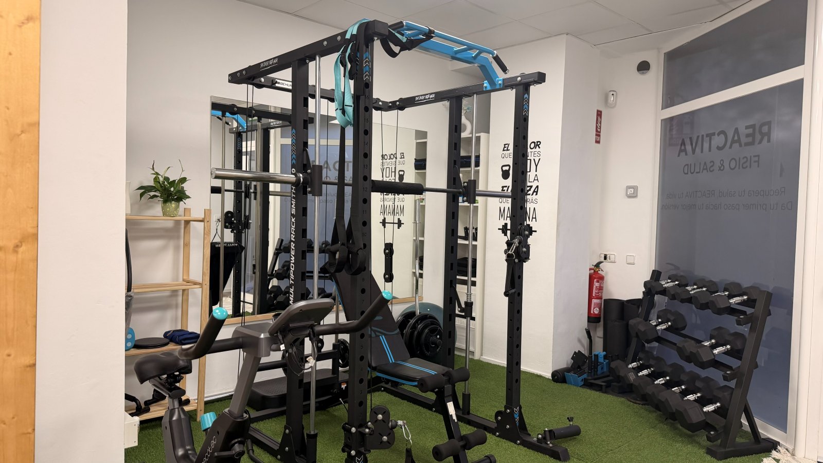 Zona de readaptación del gimnasio de Reactiva